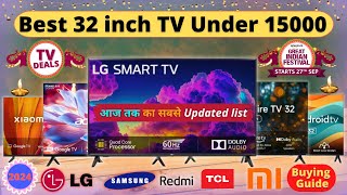 Best 32 inch Smart TV 2024  Amazon amp Flipkart Deals🔥 Best 32 Inch Smart TV Under 15000 [upl. by Aiam]