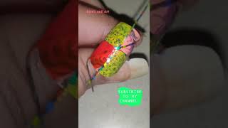 easy striping tape nailart trending ytshorts youtube viralvideo viralshort Aarus nail art [upl. by Budding]