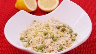 Lemon Rice With Peas Recipe Easy Side Dish Diane Kometa Dishin With Di Recipe 77 [upl. by Erund]