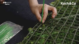 Watch amp Learn how to set up a Greenery Wall Backdrop [upl. by Qahsi]