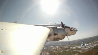 B25 Wing tip camera flight [upl. by Amerigo]