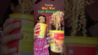 First Time Trying Wai Wai Ke Cup Noodles❤️👀 minivlog noodles cooking shortsviral shorts [upl. by Tay918]