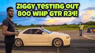 Ziggy Testing Out 800 WHP GTR R34 [upl. by Iffar664]