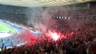 Relegation  Hertha  Fortuna Düsseldorf  11 Bröker Torjubel  Pyro im Block  10512 [upl. by Jaylene]