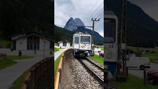 Zugspitzbahn train scenicviews bavaria shorts [upl. by Lodge]