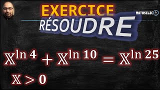 🔴 LENSEMBLE SOLUTION DE LEQUATION EXPONENTIELLE 𝕏ln⁡𝟒 𝕏ln⁡𝟏𝟎 𝕏ln⁡𝟐𝟓  NOMBRE DOR 𝝋 PHI [upl. by Bauer]