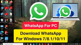 How To Download And Install WhatsApp For Windows 7811011  Download WhatsApp For PC  WhatsApp [upl. by Pam]