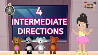 4 Intermediate Directions  4 Intermediate Directions Video  KooBoo  English Kids Learning [upl. by Aholla]