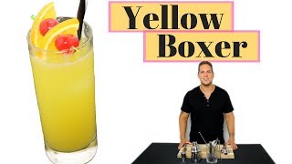 Yellow Boxer alkoholfreier Cocktail mit Tonic Water Alkoholfreier Cocktail selber machen [upl. by Adnawuj]