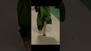 quotGigi Hadid Striking on the Runway with dark green outfit Fashion Week Highlightquotgigihadid hadid [upl. by Pierro]