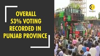 Pakistan Elections Overall 53 voting recorded in Punjab province [upl. by Keithley]