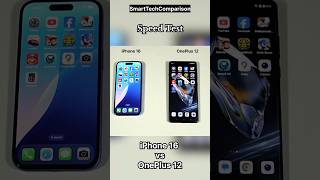 iPhone 16 vs OnePlus 12 Speed Test [upl. by Inajar]