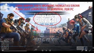 How to Fix error occurred when checking server list rules of survival  100 Fix [upl. by Annadroj]