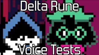 Delta Rune Voice Tests Lancer amp Ralsei [upl. by Airotahs]