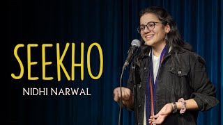 “Seekho” by Nidhi Narwal  Spoken Word  Poetry [upl. by Agripina]