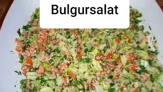 تبولة بأسهل طريقة صحية ولذيذةBulgursalat Tabulè Taboule Rezept VEGAN einfaches und gesundes Rezept [upl. by Nasar]