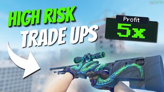 These HIGH RISK CS2 Trade Ups can be EXTREMELY PROFITABLE [upl. by Swayder]