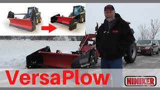 Hiniker VersaPlow Skid Steer or Loader Snowplow Walk Around Feature Explanation [upl. by Kenti]