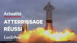 La fusée Starship de SpaceX réussit son atterrissage après 4 explosions [upl. by Ennaeirb]