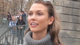 Fashion Week Paris 20132014 KARLIE KLOSS N2 [upl. by Krauss]