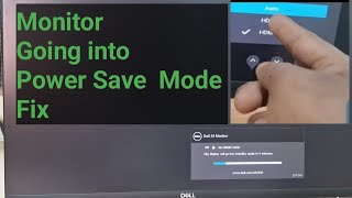 How To Fix Power Save Mode  Display Will go into Power Save Mode Dell Monitor  No HDMI Cable [upl. by Judie]