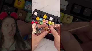 renkli klavye keyboard mechanicalkeyboard puzzle art smartphone rilakkuma clay keycaps [upl. by Aslam]