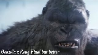 Godzilla X Kong final battle but better with King Kong vs Godzilla 1962 theme [upl. by Annahavas]