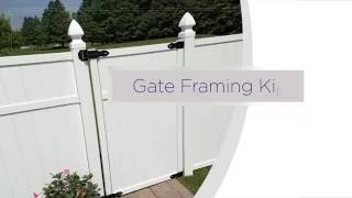 Freedom Gate Framing Kit for PreAssembled Panels  Installation Overview [upl. by Matronna]