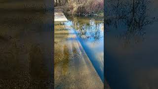 Waterfall mill pond milton Ontario canada niagarafalls millpond milton [upl. by Mackey]