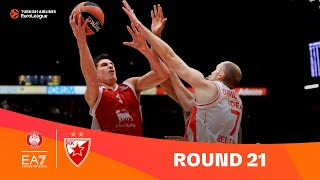 MilanZvezda  Round 21 Highlights  202324 Turkish Airlines EuroLeague [upl. by Tegirb687]