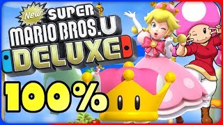 New Super Mario Bros U Deluxe 🌰 72 Seesaw Shrooms 🌰 100 All Star Coins [upl. by Antipus]