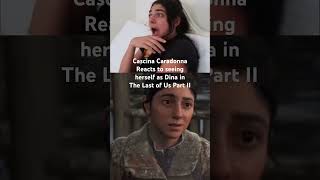 Cascina Caradonna Reacts to herself in The Last of Us Part II TheLastofUsPart2 reaction shorts [upl. by Harwilll484]