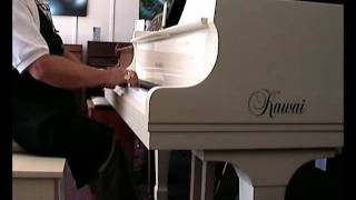 Kawai KG1E Grand Piano in white  Malaguena [upl. by Ahseym]