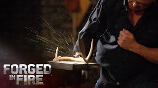 Bladesmiths COMBINE Knife Styles to Create quotMashupquot Blade  Forged in Fire Season 7 [upl. by Jessi686]