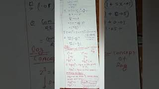 Logarithmbasicmathematicsclass11thphysicsphysicsbestnotesneetpreparation [upl. by Inverson]