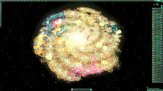 Stellaris 300 Year Timelapse 5x Wormhole Huge Galaxy [upl. by Dilly]