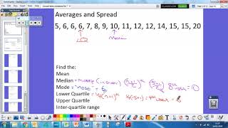 Averages and spread from a list [upl. by Anatol]