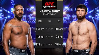 Jon Jones vs Magomed Ankalaev Full Fight  UFC 5 Fight Night [upl. by Ilrak]