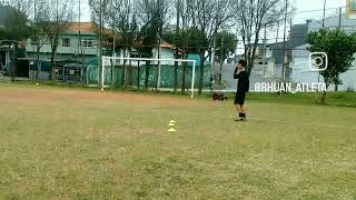 Treino de definição e limpeza de chute futebol treino futebolbrasileiro shorts [upl. by Anoy]