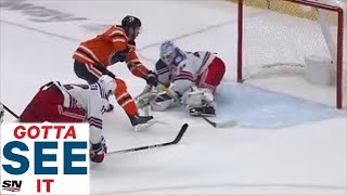 GOTTA SEE IT Connor McDavid Dangles Through 4 Rangers On Route To Unbelievable Goal [upl. by Reeta]