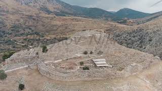 Mycenae Greece Excavation site Greek settlement of the 12th century BC e with the ruins of t [upl. by Ojoj]