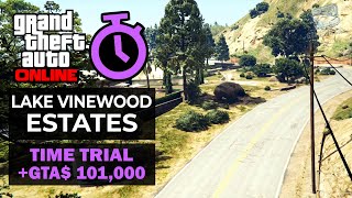 GTA Online Time Trial  Lake Vinewood Estates Under Par Time [upl. by Marquita]