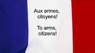 quotLa Marseillaisequot  France National anthem French amp English lyrics [upl. by Derward258]