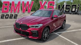 2022 BMW X6 M50i Interior and Exterior in detail [upl. by Aronaele]