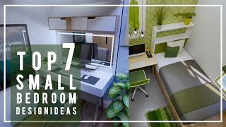 TOP 7 SMALL BEDROOM DESIGN IDEAS AND DECORATING SMALL ROOM INSPIRATION [upl. by Nassah671]