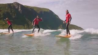 Surf camp for Ungdom i Hoddevik Norge [upl. by Enohpets]