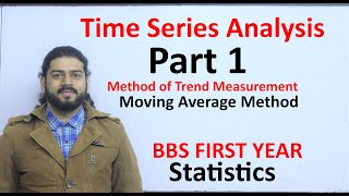 Time Series Analysis Part 1 Moving Average Method BBS First Year Statistics TU Solution in Nepali [upl. by Tessi598]