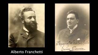 Franchetti Germania  Ah vieni qui No non chiuder gli occhi vaghi  Caruso 1903 [upl. by Llenhoj]