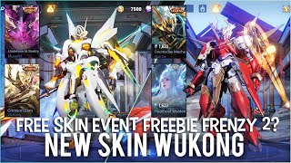 UPDATE EVENT SKIN GRATIS BARU  FREEBIE FRENZY 2  SKIN WUKONG GUNDAM BARU LAGI [upl. by Assenay]