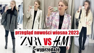 WIOSENNE NOWOŚCI 2023 I WYPRZEDAŻE ZARA I HampM PRZEGLĄD I MIERZYMY [upl. by Munmro]